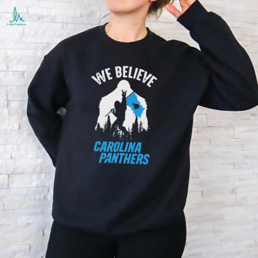 Bigfoot We Believe Carolina Panthers 2024 shirt