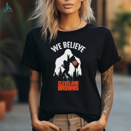 Bigfoot We Believe Cleveland Browns 2024 shirt