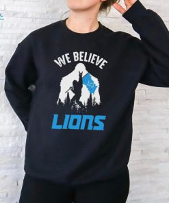 Bigfoot We Believe Detroit Lions 2024 shirt