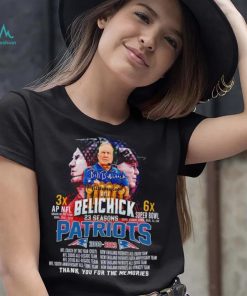 Bill Belichick 23 Seasons Patriots 2000 2023 Thank You For The Memories shirt