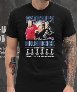 Bill Belichick New England Patriots 2000 2023 Thank You For The Memories Signature Shirt