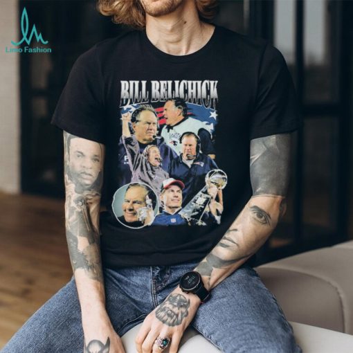 Bill Belichick New England Patriots Graphic Tee Shirt
