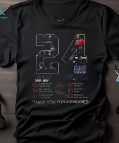 Bill belichick New England Patriots 24 Seasons 2000 2024 Thank You for Memories Shirts