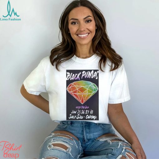 Black Pumas Tour 2024 The Salt Shed Poster t shirt
