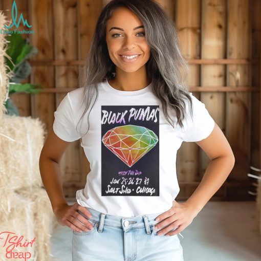 Black Pumas Tour 2024 The Salt Shed Poster t shirt