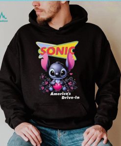 Black Stitch hug heart Sonic America’s Drive In shirt