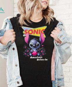 Black Stitch hug heart Sonic America’s Drive In shirt