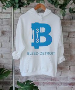 Bleed Detroit 313 NFL Football Logo 2024 shirt