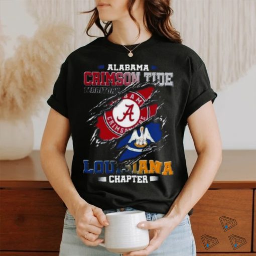 Blood Inside Me Alabama Crimson Tide Territory Louisiana Chapter 2023 Shirt