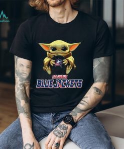 Blue Jackets NHL Hockey Stars Baby Yoda T Shirt Collection