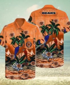 Blue Parrot Coconut Tree Chicago Bears Tropical Shirt, hoodie, sweater, long sleeve and tank top Blue Parrot Coconut Tree Chicago Bears Tropical Shirt