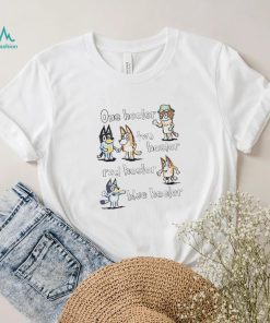 Bluey and one fish two fish red fish blue fish one heeler two heeler shirt