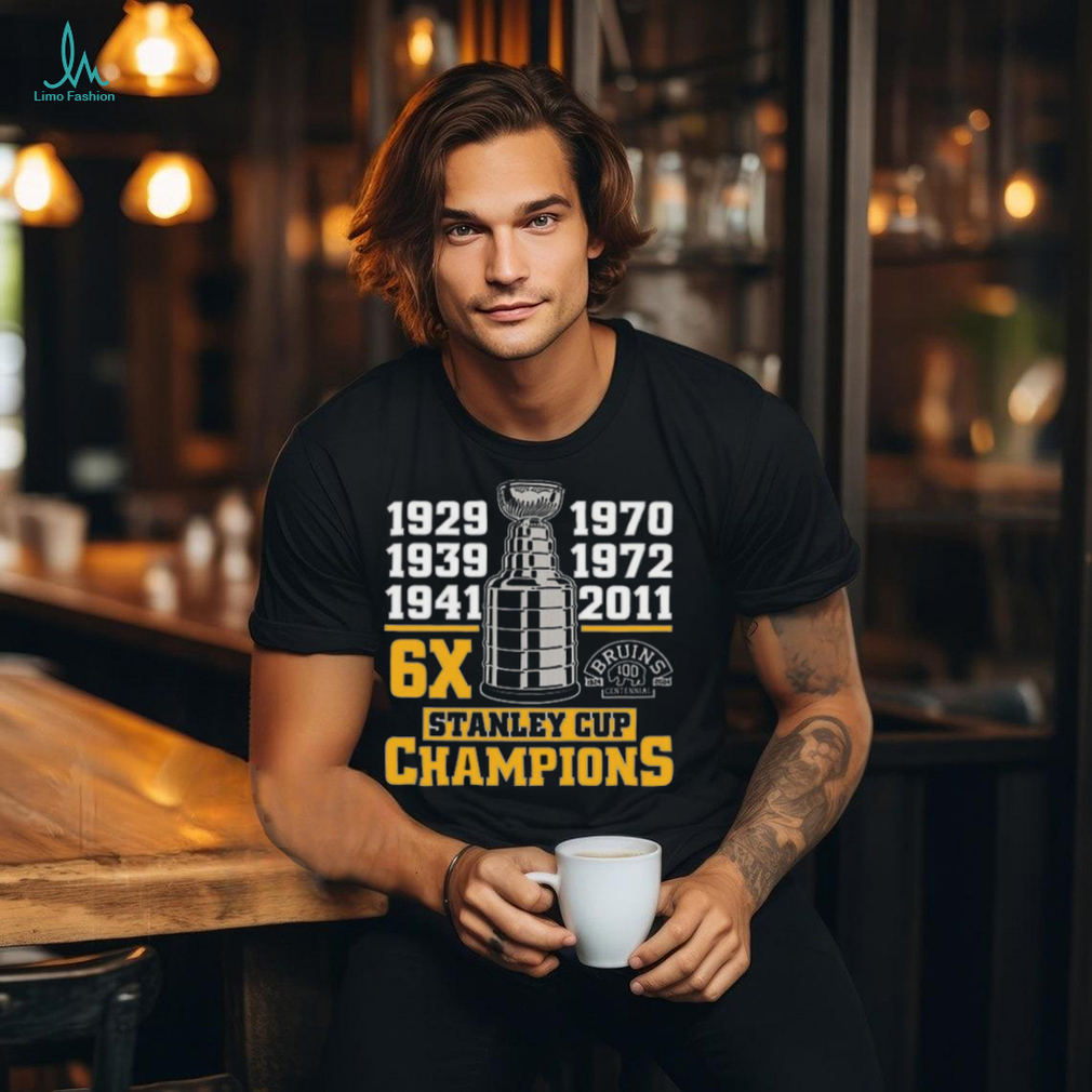 Boston Bruins Centennial 6x Stanley Champs Season Hockey 2024 T Shirt Boston Bruins Centennial 6x Stanley Champs Season Hockey 2024 T Shirt