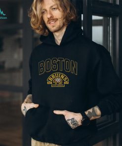 Boston Bruins Logo 1924 2024 Centennial Lock Up Shirt Black, hoodie, sweater, long sleeve and tank top Boston Bruins Logo 1924 2024 Centennial Lock Up Shirt Black