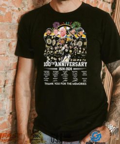 Boston Bruins Team 100th Anniversary 1999 2024 Thank You For The Memories Signatures Shirt, hoodie, sweater, long sleeve and tank top Boston Bruins Team 100th Anniversary 1999 2024 Thank You For The Memories Signatures Shirt