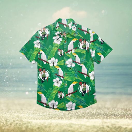 Boston Celtics Floral Hawaiian Shirt