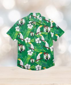 Boston Celtics Floral Hawaiian Shirt