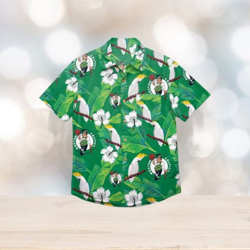 Boston Celtics Floral Hawaiian Shirt