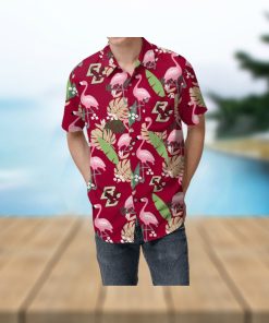 Boston College Eagles Floral Hawaiian Shirt