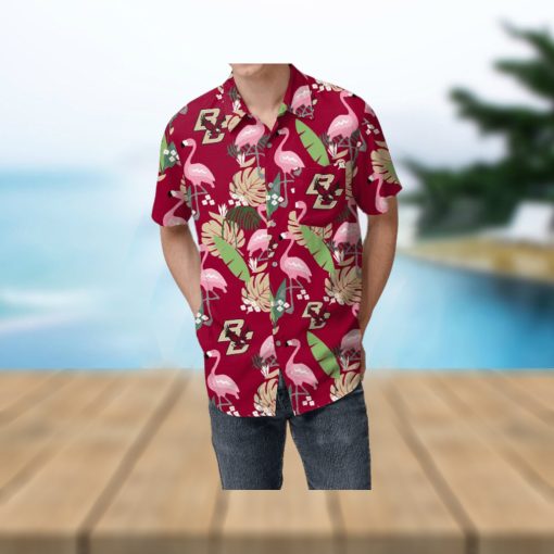 Boston College Eagles Floral Hawaiian Shirt