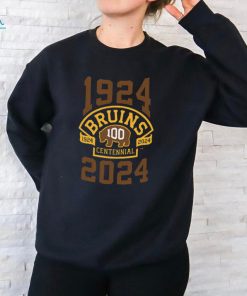 Boston Hockey Bruins Team 100th Season Hockey 1924 2024 T Shirt