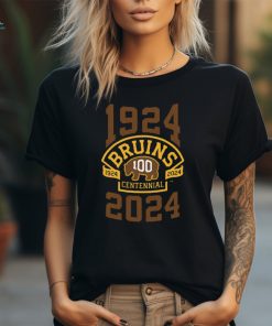 Boston Hockey Bruins Team 100th Season Hockey 1924 2024 T Shirt