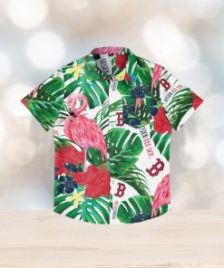 Boston Red Sox Flamingo Hawaiian Shirt