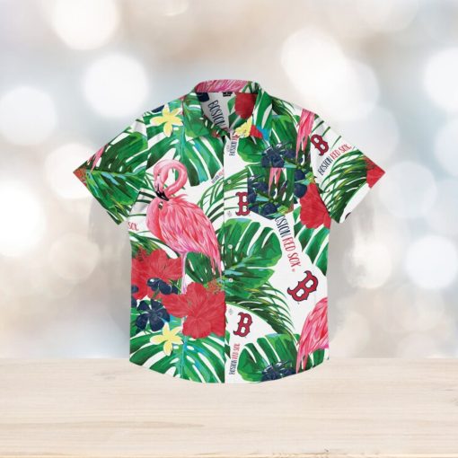 Boston Red Sox Flamingo Hawaiian Shirt