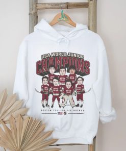 Boston college ice hockey merch usa world junior champions shirt