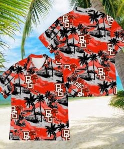 Bowling Green Falcons Sports American Tropical Patterns Beach 3D Hawaiian Shirt For Fans Gifts Aloha Beach