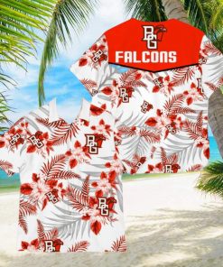 Bowling Green Falcons Sports American Tropical Patterns Tropical 3D Hawaiian Shirt For Fans Gifts Aloha Beach