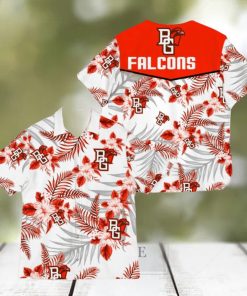 Bowling Green Falcons Sports American Tropical Patterns Tropical 3D Hawaiian Shirt For Fans Gifts Aloha Beach