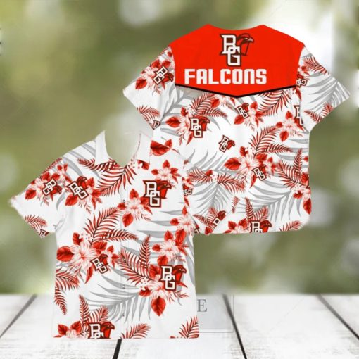 Bowling Green Falcons Sports American Tropical Patterns Tropical 3D Hawaiian Shirt For Fans Gifts Aloha Beach