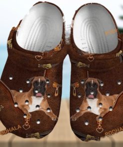 Boxer Dog Leatherboxer Clog Boxer Lover Puppy Crocs Gift