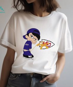 Boy Baltimore Ravens Piss On Kansas City Chiefs Shirt