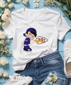 Boy Baltimore Ravens Piss On Kansas City Chiefs Shirt