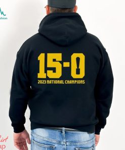 Brandon 15 0 trophy 2023 national champions T shirt