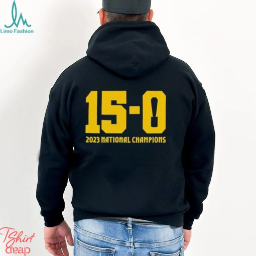 Brandon 15 0 trophy 2023 national champions T shirt