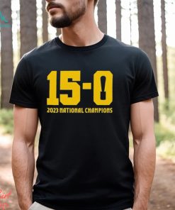 Brandon 15 0 trophy 2023 national champions T shirt