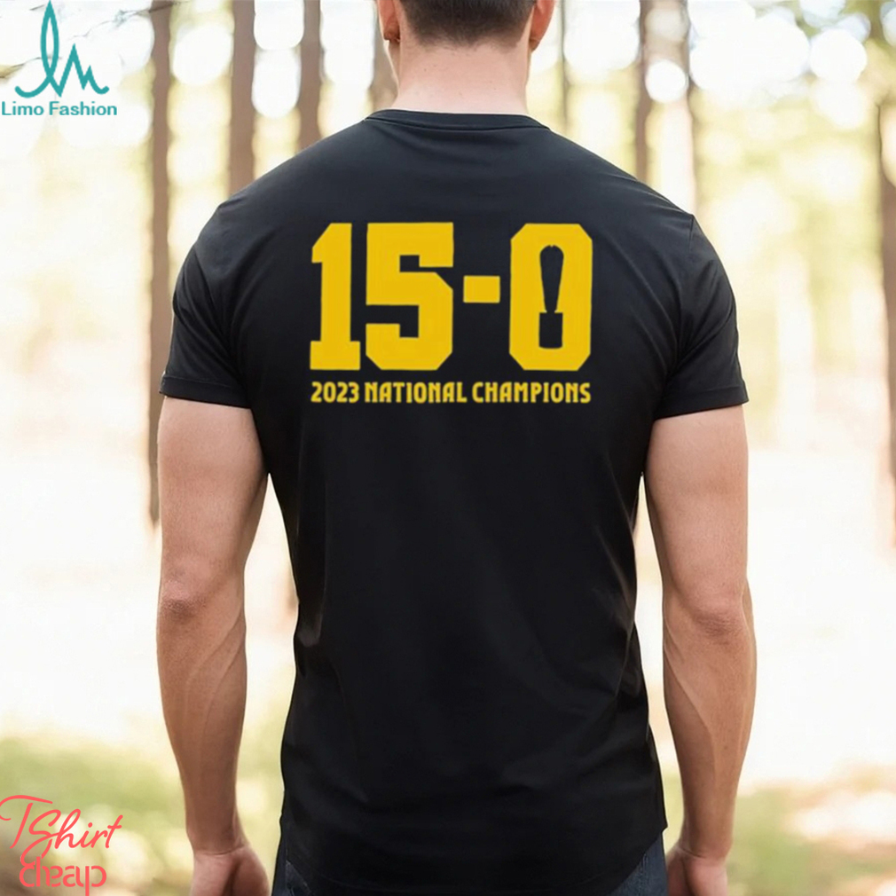 Brandon 15 0 trophy 2023 national champions T shirt Brandon 15 0 trophy 2023 national champions T shirt