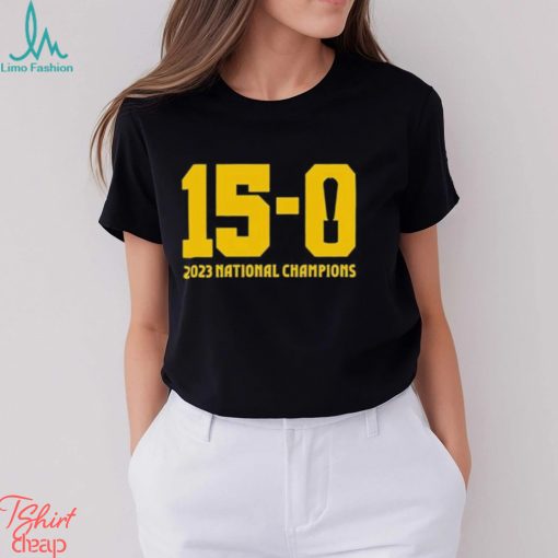 Brandon 15 0 trophy 2023 national champions T shirt