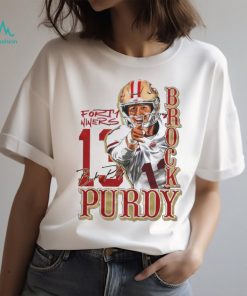 Brock Purdy Forty Niner Football Player signature 2024 shirt