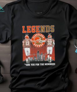Browns Legends Frank Ryan Jim Brown Thank You For The Memories Shirt