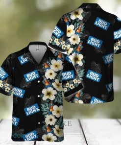 Bud Light Tropical Floral Hawaiian Shirt