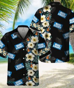 Bud Light Tropical Floral Hawaiian Shirt