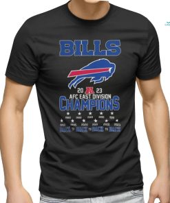 Buffalo Bills 2023 AFC east Division champions back to back to back to back T Shirt