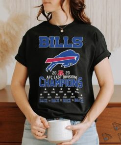 Buffalo Bills 2023 AFC east Division champions back to back to back to back T Shirt