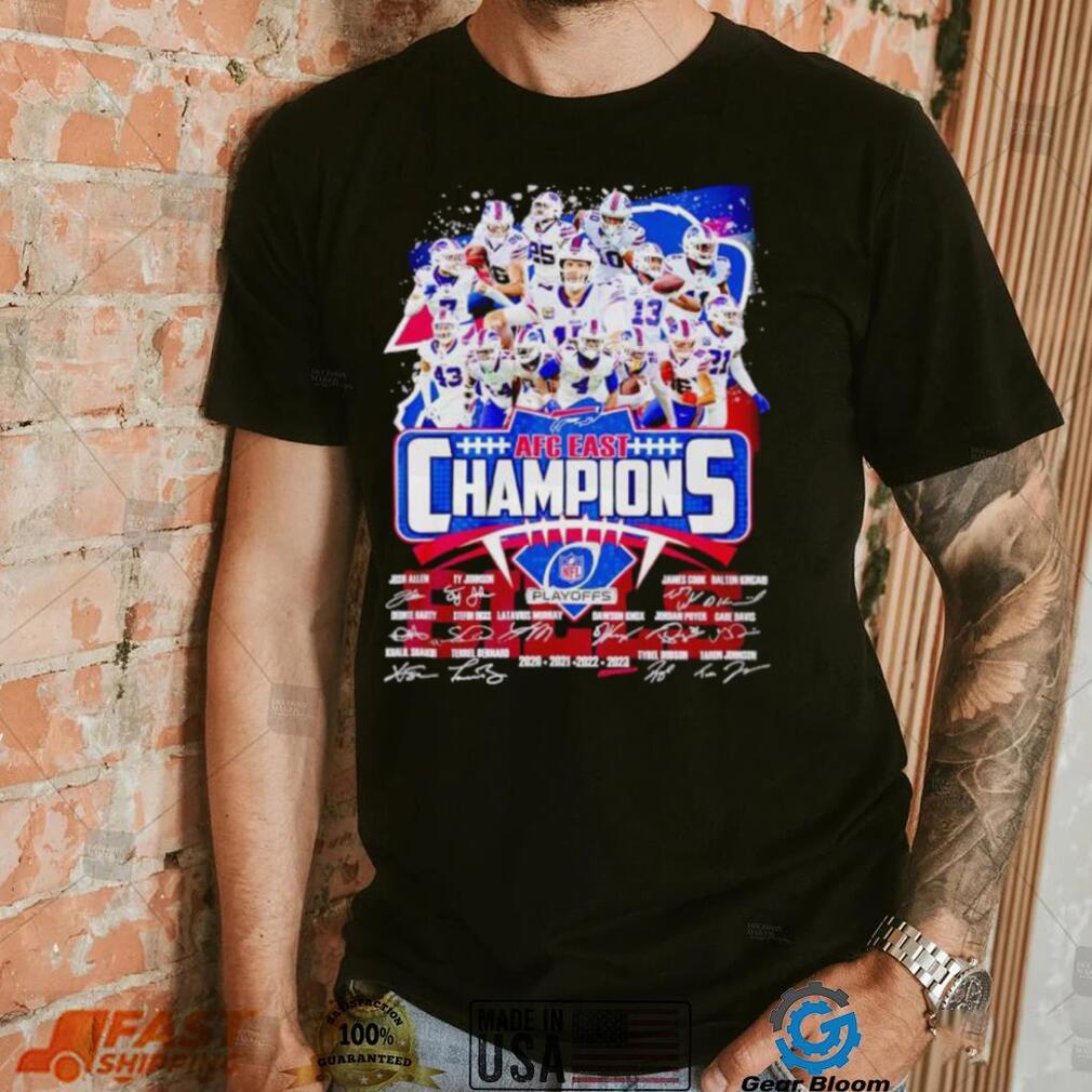 Buffalo Bills AFC East Champions signatures shirt Buffalo Bills AFC East Champions signatures shirt