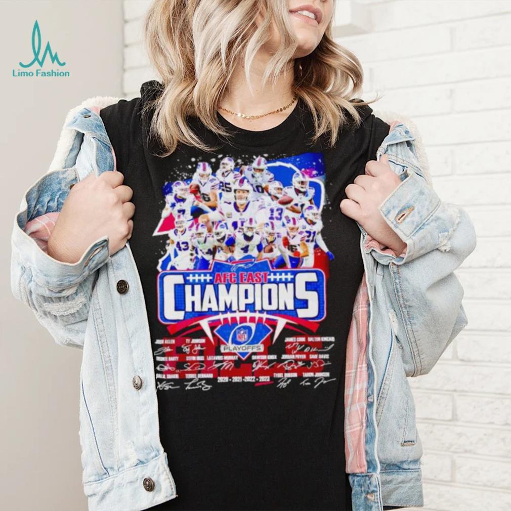 Buffalo Bills AFC East Champions signatures shirt Buffalo Bills AFC East Champions signatures shirt