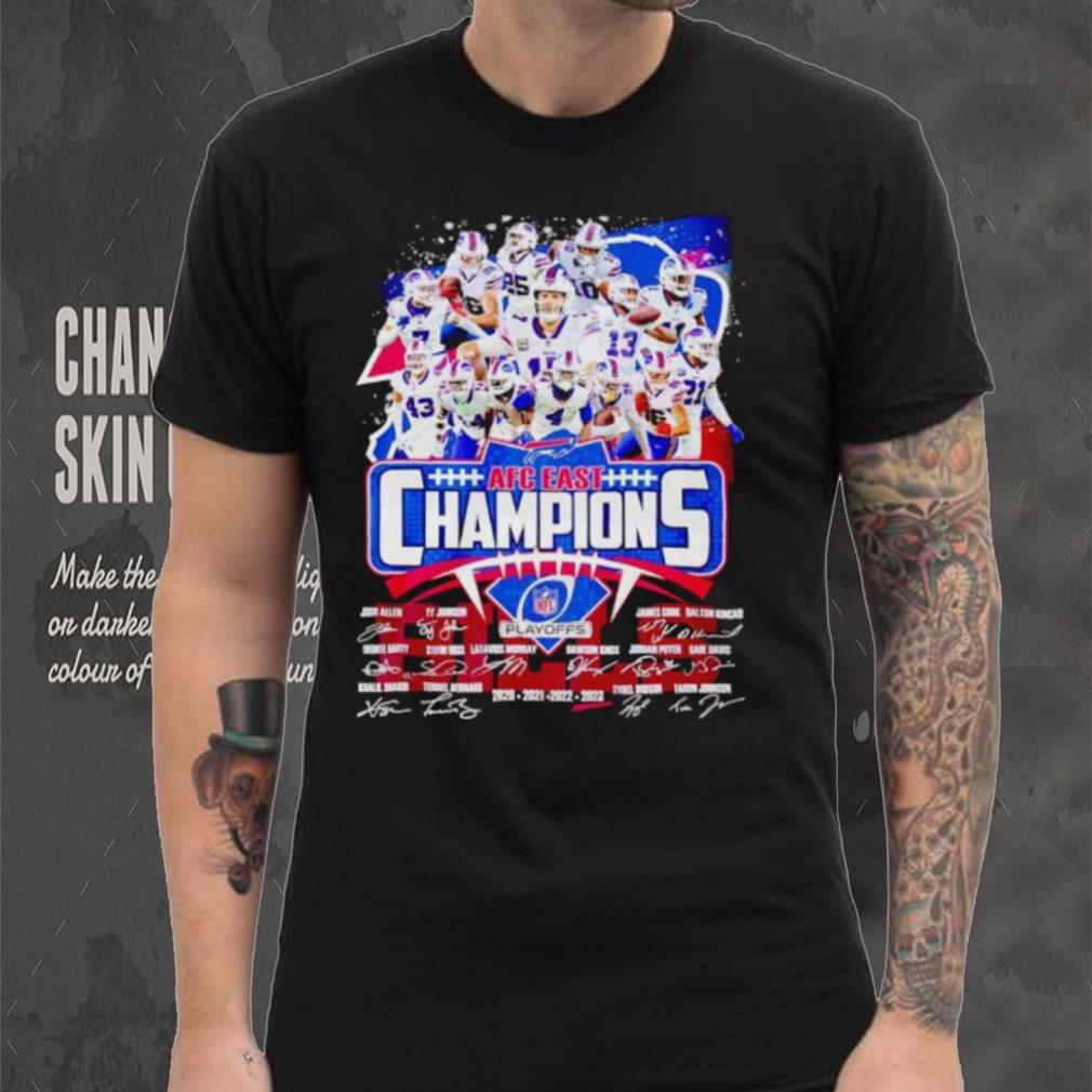 Buffalo Bills AFC East Champions signatures shirt Buffalo Bills AFC East Champions signatures shirt